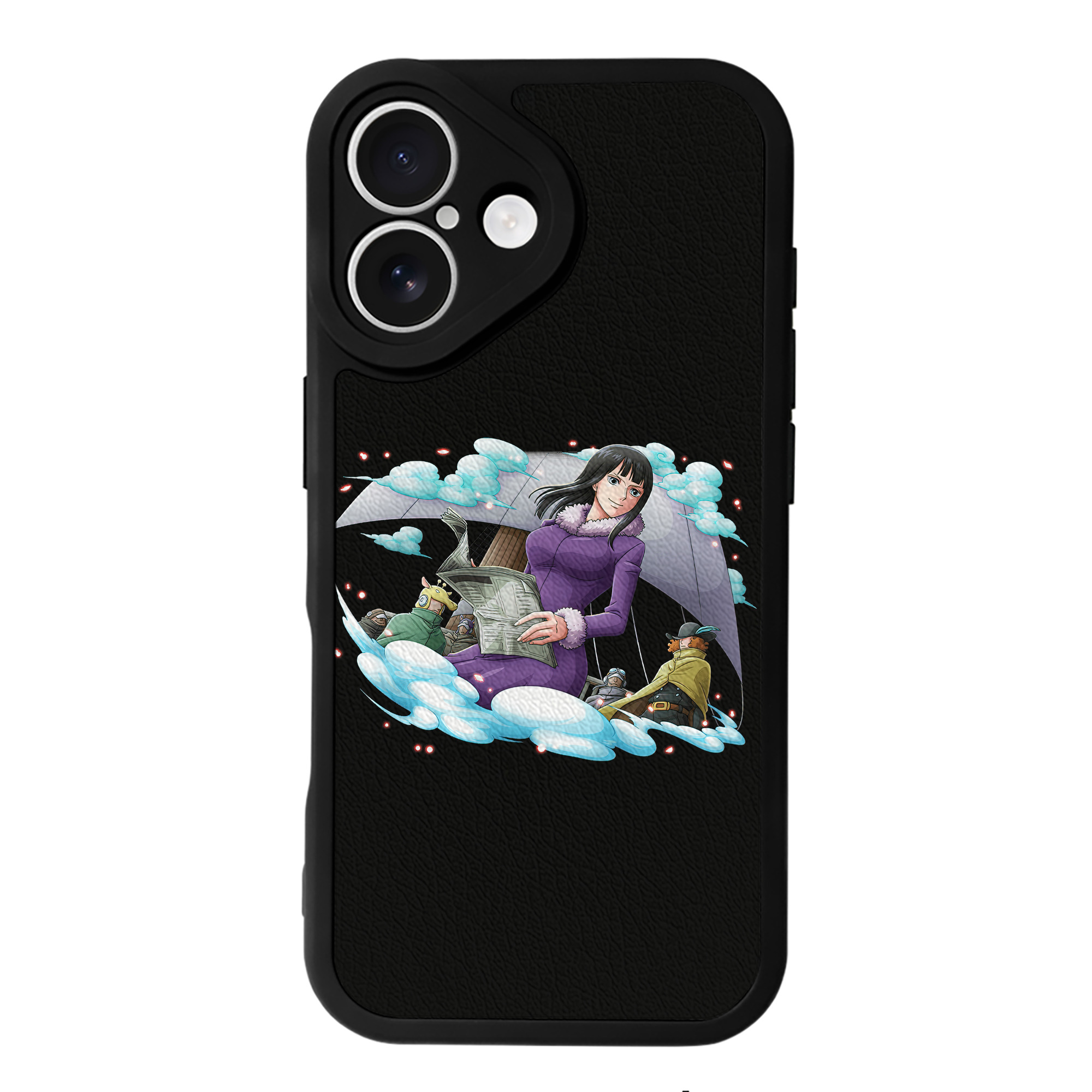 （画像用） ワンピース ニコ・ロビン ONE PIECE Nico Robin 【iPhone 16シリーズ対応】シリコンスマホケース（レザー調） 材質：シリコン